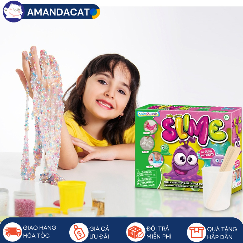 [Hàng sẵn mới về] Đồ chơi tự làm Slime DIY thủ công cho bé - Chất nhờn ma quái handmade vui nhộn
