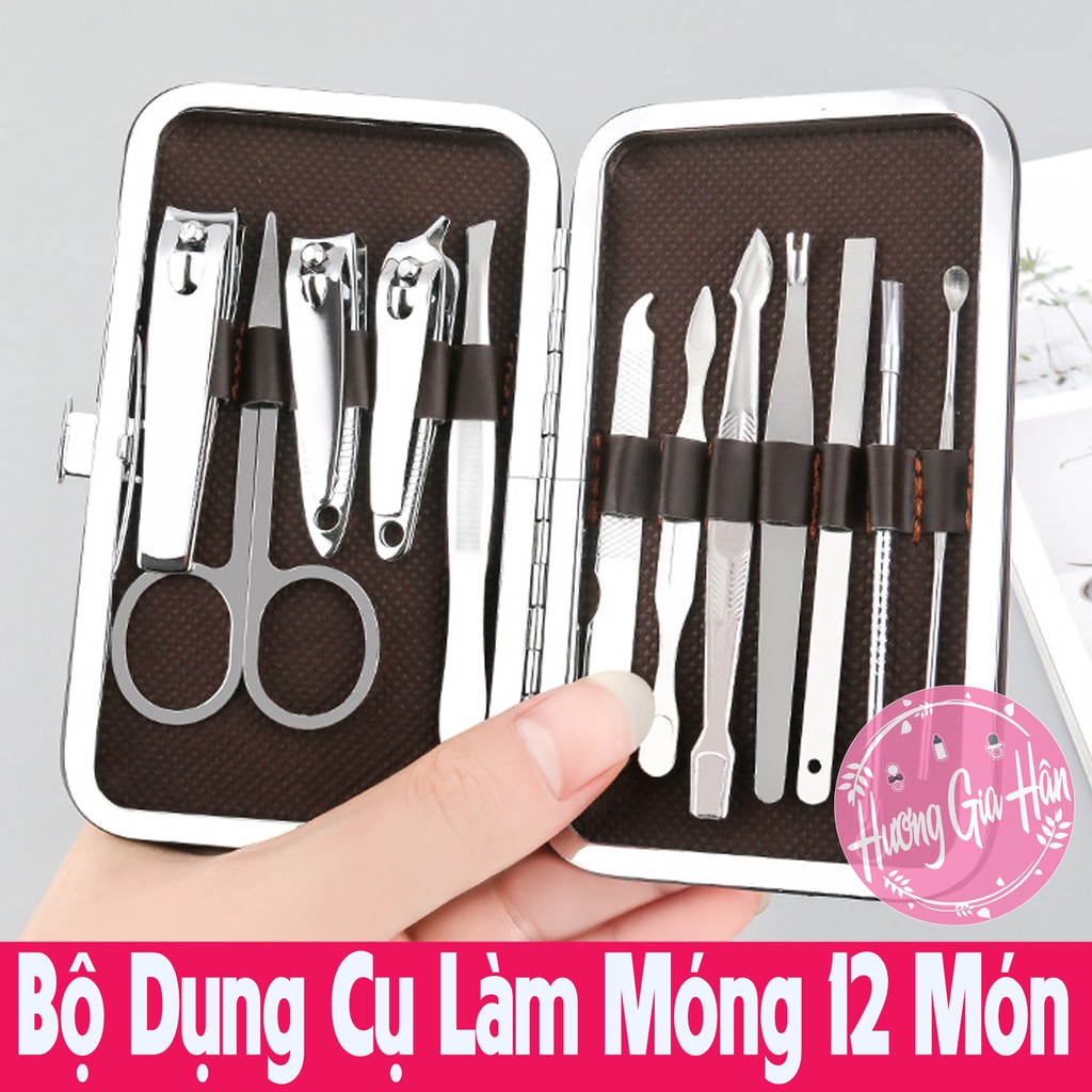 Bộ Dụng Cụ Làm Móng 12 Món Thép Loại 1 Không Rỉ