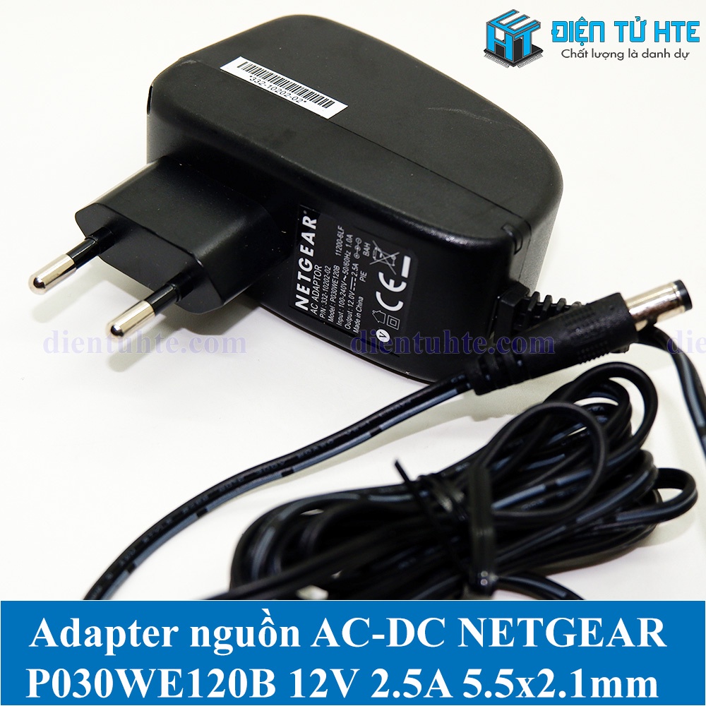 Adapter nguồn AC-DC NETGEAR P030WE120B 12V 2.5A Jack 5.5x2.1mm DC