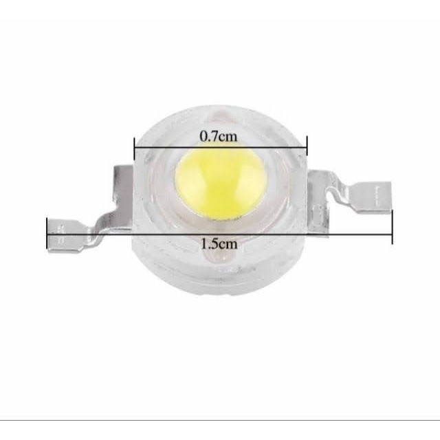 Đèn LED LUXEON CHIP EPISTAR 1W,sáng trắng, sáng vàng, NHÂN LED 1W SIÊU SÁNG