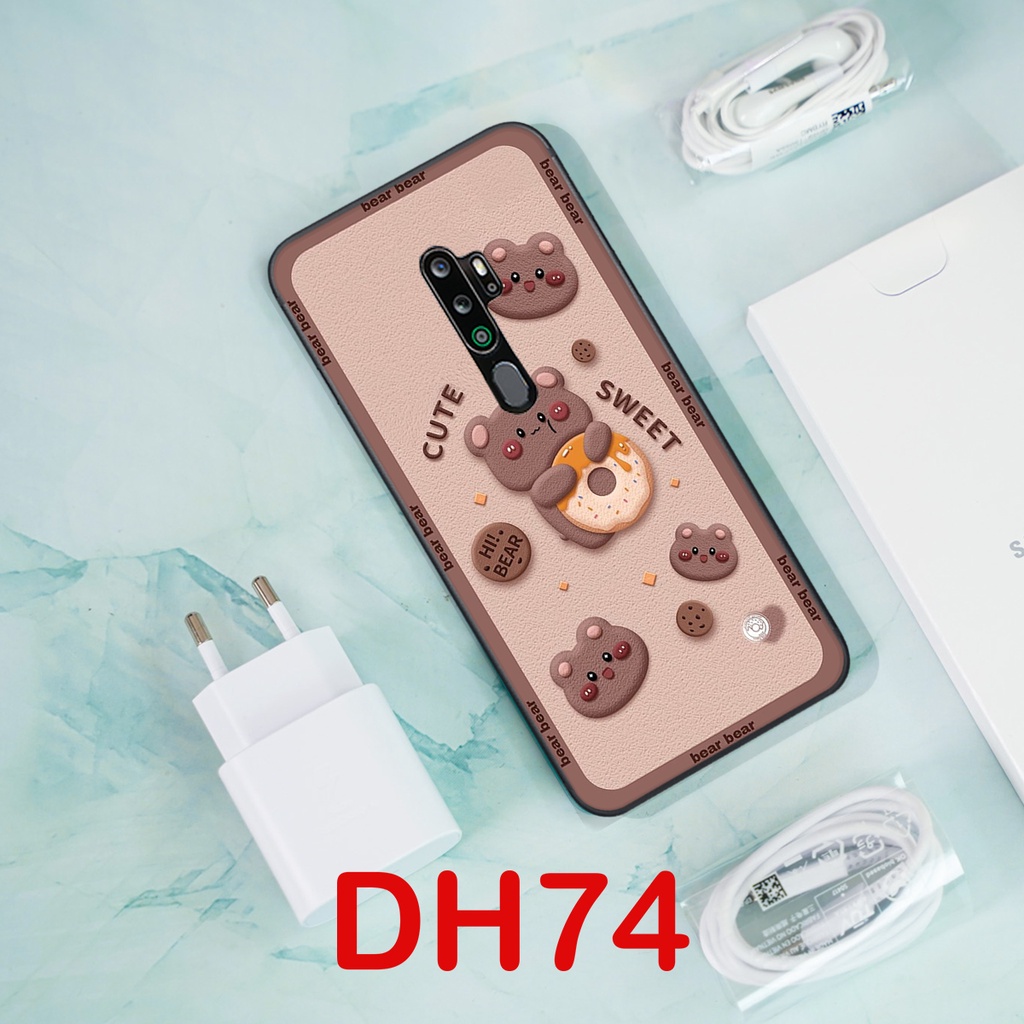 Ốp lưng Oppo A5 2020 / A9 2020  in hình 3D gấu mới nhất - sang - chảnh - ĐẸP- BỀN