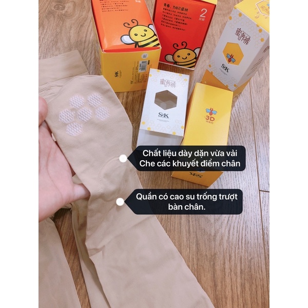Quần Tất Nữ Che khuyết điểm, con ong siêu dai trống trầy xước thật chân.