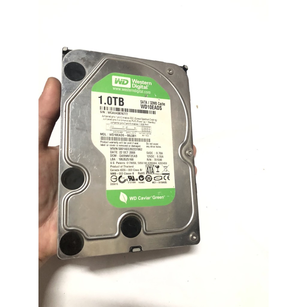 Ổ Cứng HDD WD Blue 1TB/64MB/3.5