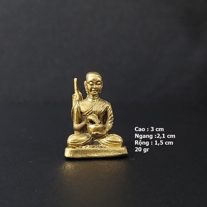 A07 - Tượng đồng ngài Sivali cầu tài lộc may mắn tượng Thái Lan Phong thuỷ AN KỲ