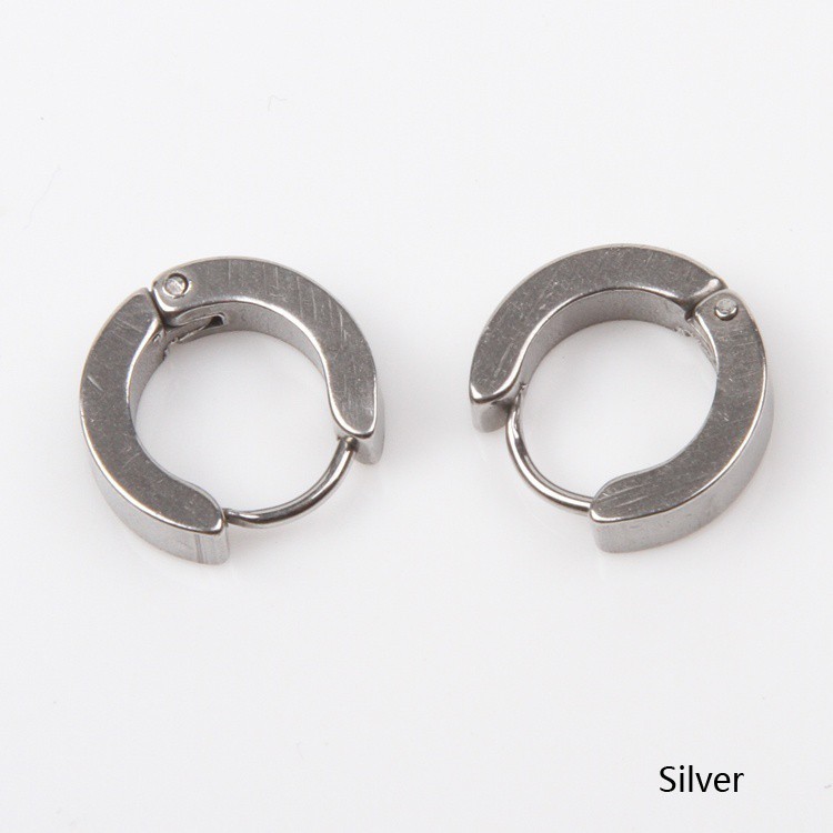 Bông Tai Unisex Bằng Thép Không Gỉ Sang Trọng ( 4 Màu )