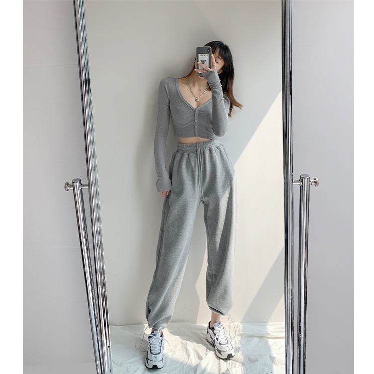 Quần Legging Lưng Cao Phong Cách Hàn Quốc Cho Nữ