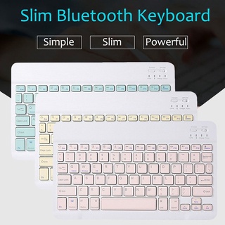 Bàn Phím Không Dây Bluetooth 10 Inch Siêu Mỏng Có Thể Sạc Được Cho Tablet Laptop Điện Thoại Ipad