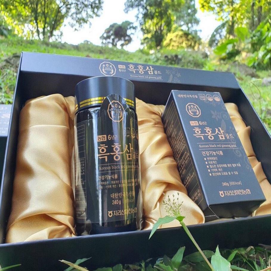 Cao Hắc Sâm Korean Black Red Ginseng Gold Nonghyup Hàn Quốc hộp 2 Lọ x 240g  ❤️💫