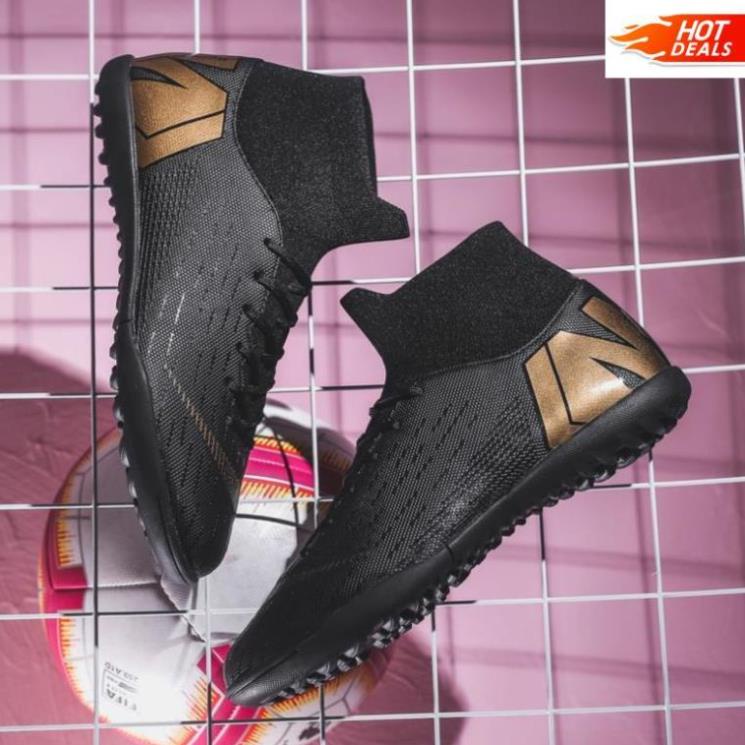 LV-NEW Giày đá bóng đinh cao cổ kiểu tất dùng trên sân cỏ tự nhiên size 35-45 FG/TF 🔥 XIÊU RẺ ☯ . . ) " % ' Tết !! _ ..