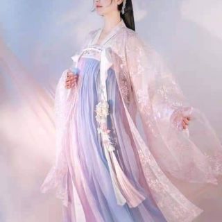 Hán phục Xuân anh phấn tử lam