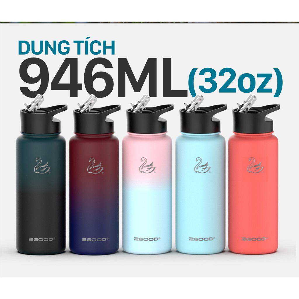Bình Giữ Nhiệt Inox 2GOOD FLASK Wide Mouth WM-02 Chống Gỉ Giữ Nhiệt Tốt (946ml) | BigBuy360 - bigbuy360.vn