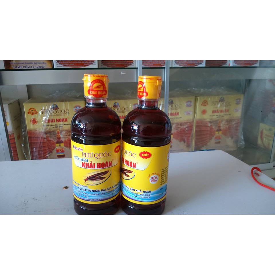 Nước mắm Khải Hoàn chai 500ml 30 độ đạm