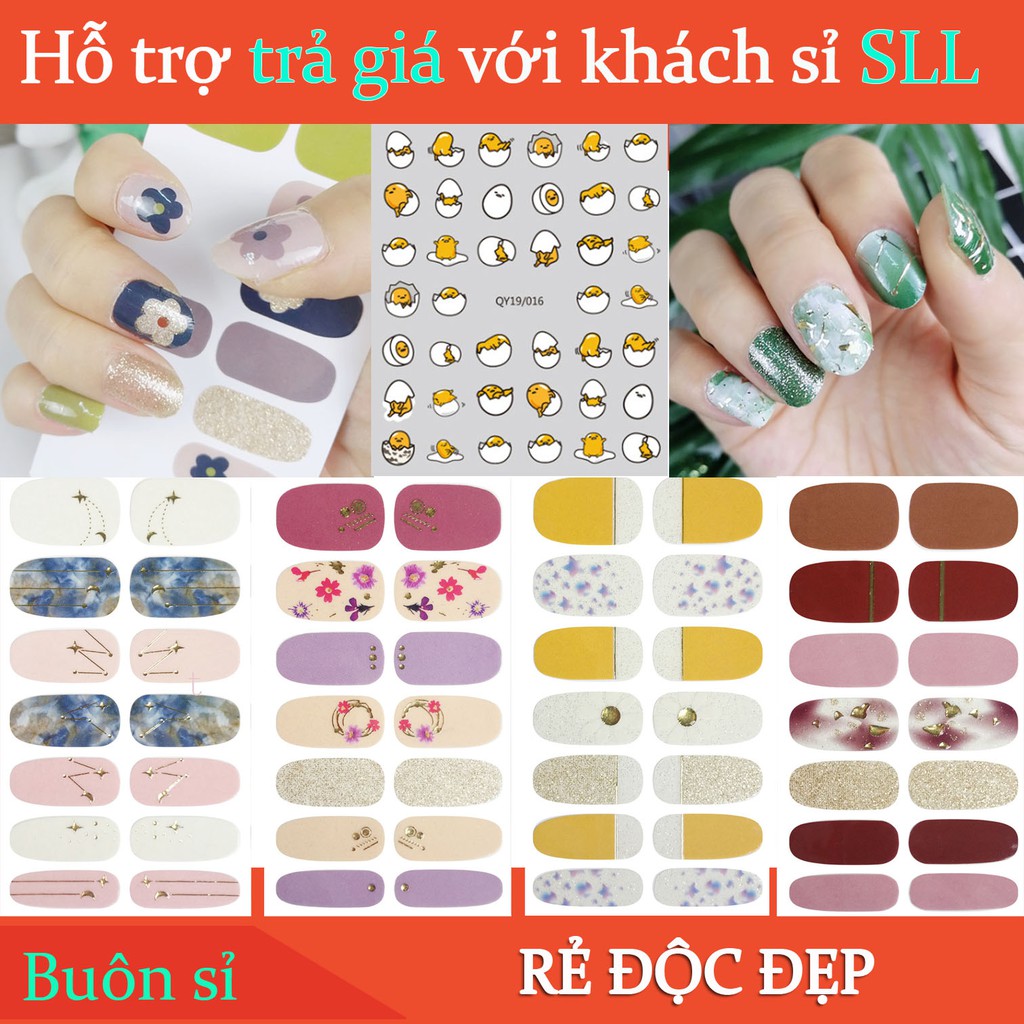 Miếng dán móng tay nail và icon dán móng tay N03-N08