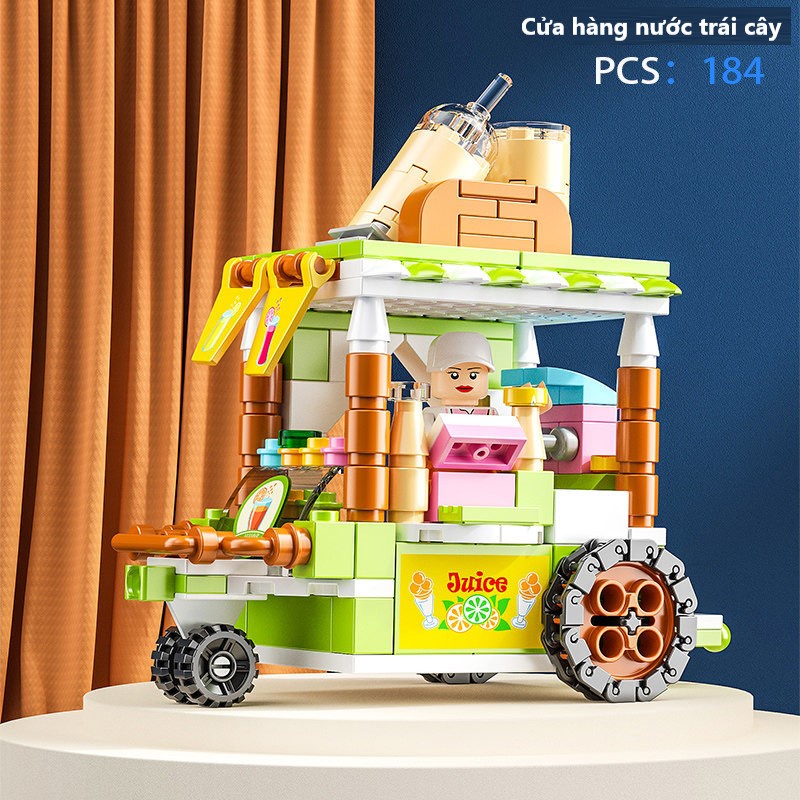 Đồ chơi lắp ráp xếp hình lắp ráp , thành phố thu nhỏ cho bé từ 6 tuổi