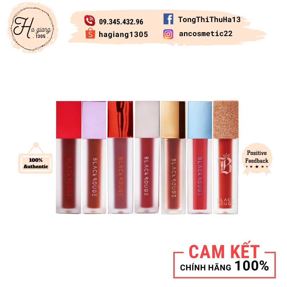 Son Kem Lì Black Rouge Air Fit Velvet Tint – Hàn Quốc, black rouge a12, Black rouge a26, Black rouge a32 | Thế Giới Skin Care