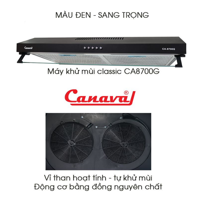 Hút mùi Canaval classic CA- 8700G