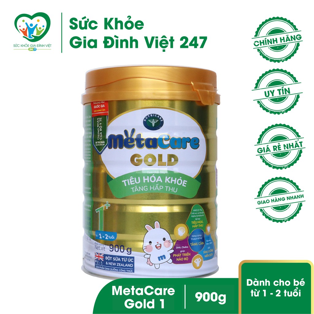 Sữa MetaCare Gold 1+ (900G - Date mới)