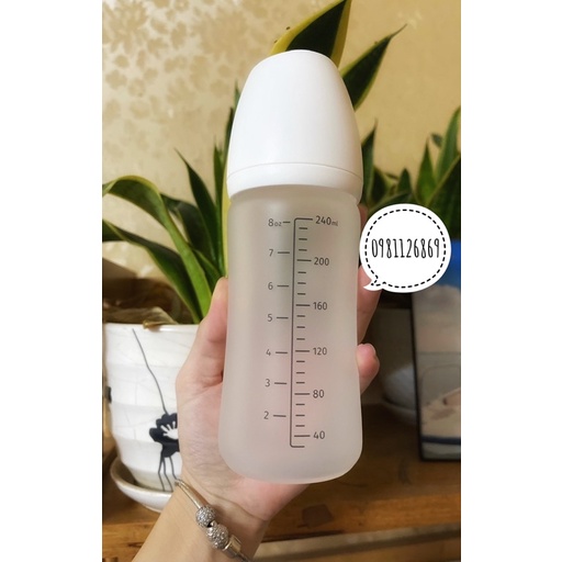 BÌNH SỮA MOYUUM THỦY TINH BỌC SILICON {SẴN ĐỦ BILL}