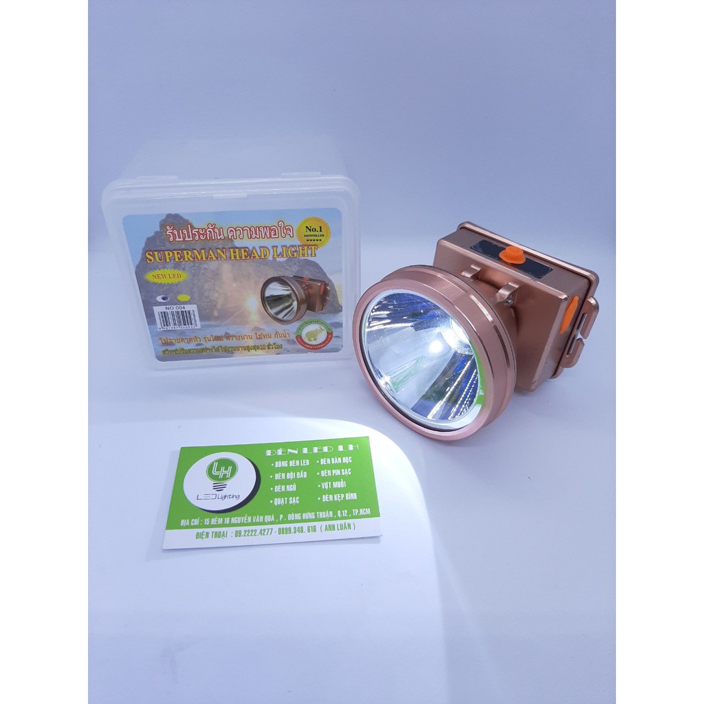 ĐÈN PIN ĐỘI ĐẦU 004 - LED 100W - 2 PIN SẠC- SIÊU SÁNG - CHIẾU XA