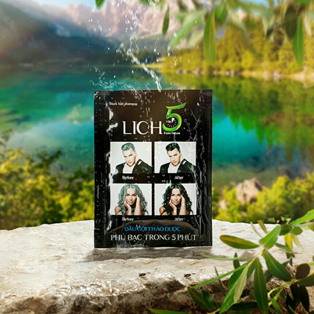 Dầu gội thảo dược phủ bạc Lich5 cỏ cây hoa lá, Dầu gội nâu tóc | BigBuy360 - bigbuy360.vn