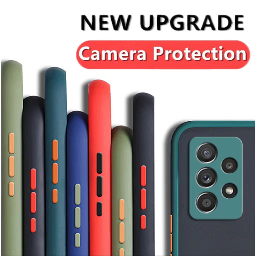 Ốp điện thoại mặt nhám chống sốc bảo vệ camera cho Samsung ss Galaxy A04s A04 A03 A14 A13 A23 A33 A53 A73 4G 5G 2023