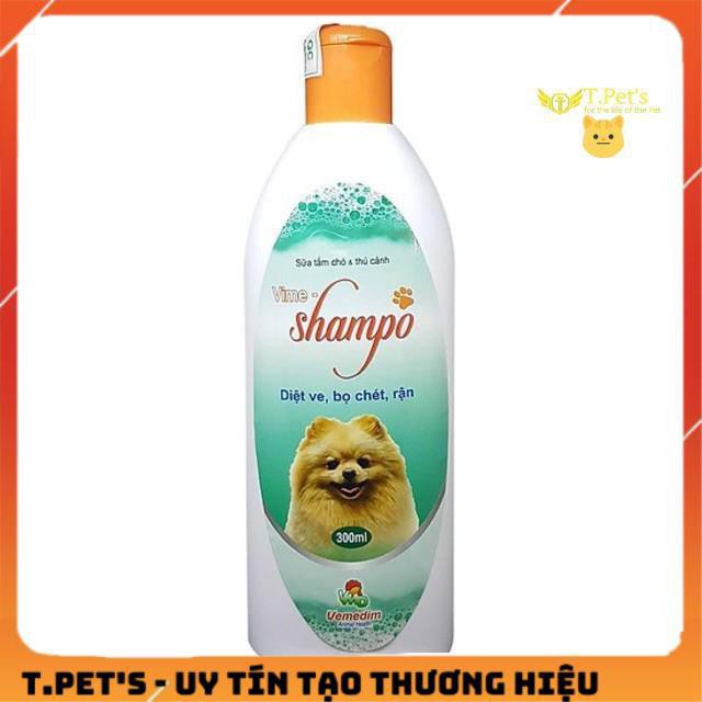 Sữa tắm trị ve rận bọ chét trên chó mèo và thú cưng Vime Shampo 300ml