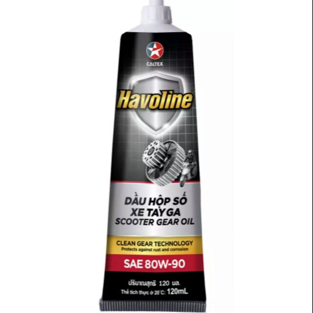 Nhớt lap (Gear Oil) Caltex Havoline cho xe tay ga.