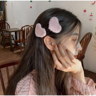 KẸP TÓC LÔNG HÌNH TRÁI TIM DỄ THƯƠNG