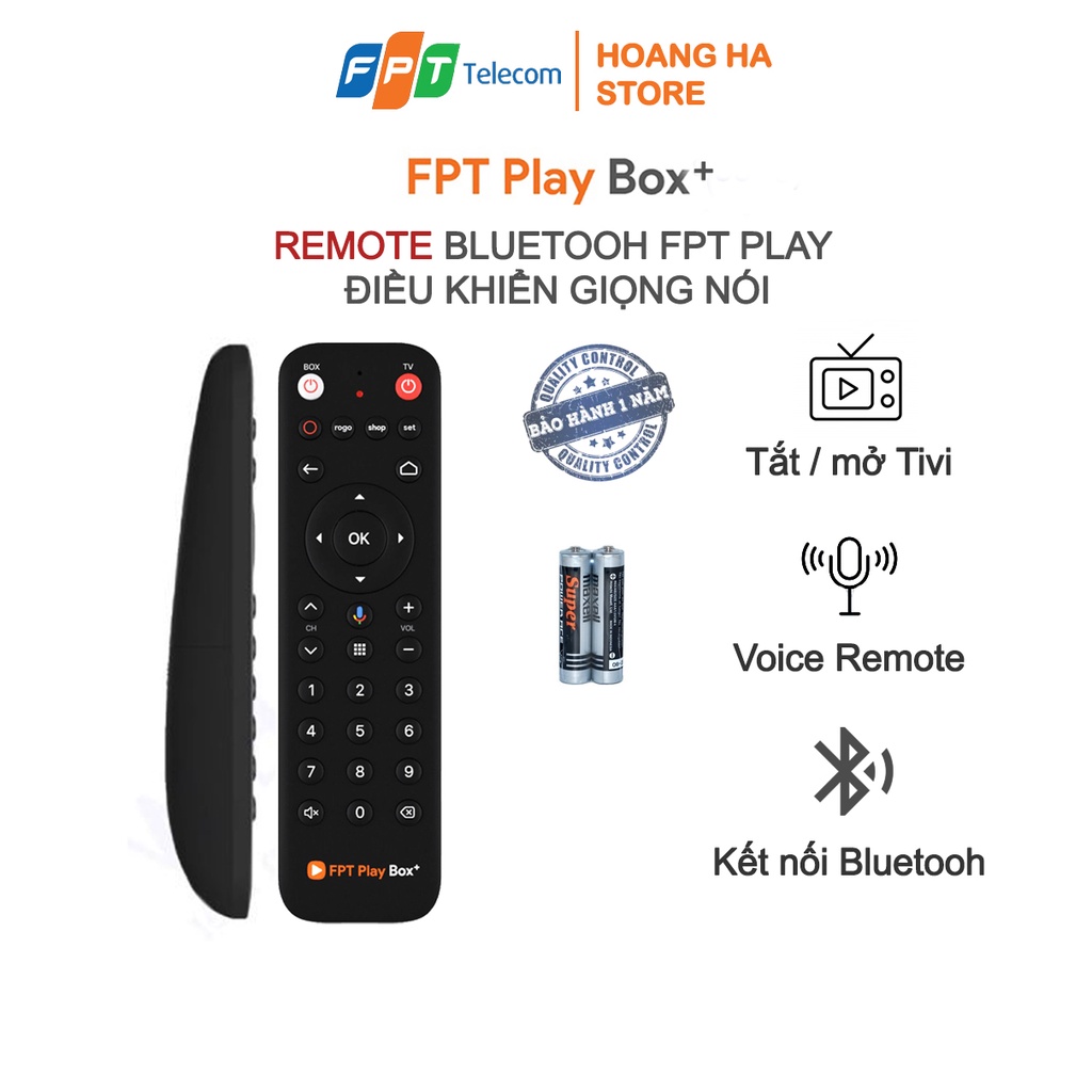 Remote FPT Play Box Có Tính Năng Điều Khiển Giọng Nói - Kết Nối Bluetooth - Google Assistant - Phân phối chính hãng FPT | BigBuy360 - bigbuy360.vn