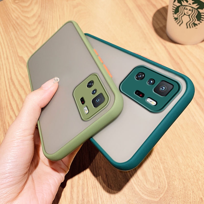 Ốp điện thoại cứng mặt nhám trong suốt chống sốc cho Xiaomi Mi 13 12 12T Lite Pro Poco M5 M5s 5G 4G 2023