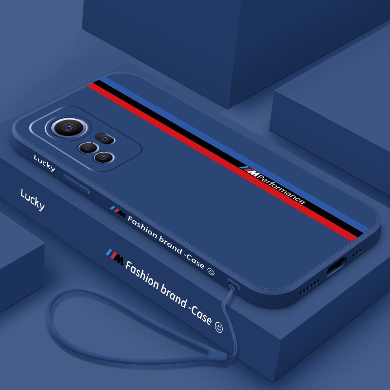 Ốp lưng Xiaomi 12T Pro / 12T / 12 Lite Điện Thoại Silicon Mềm Chống Sốc Có Dây Đeo Cho Mi 11 Lite 5G NE / 10T Pro Mi 12