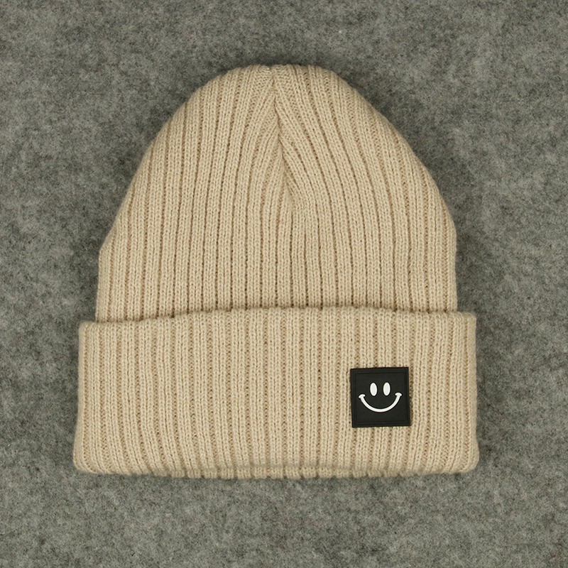 Dễ Thương Mũ Len Beanie Hình Mặt Cười