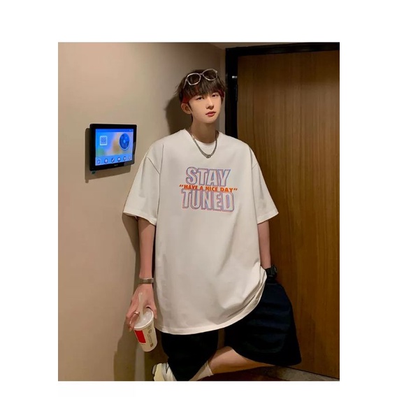 Áo Thun tay lỡ unisex STAY TUNED