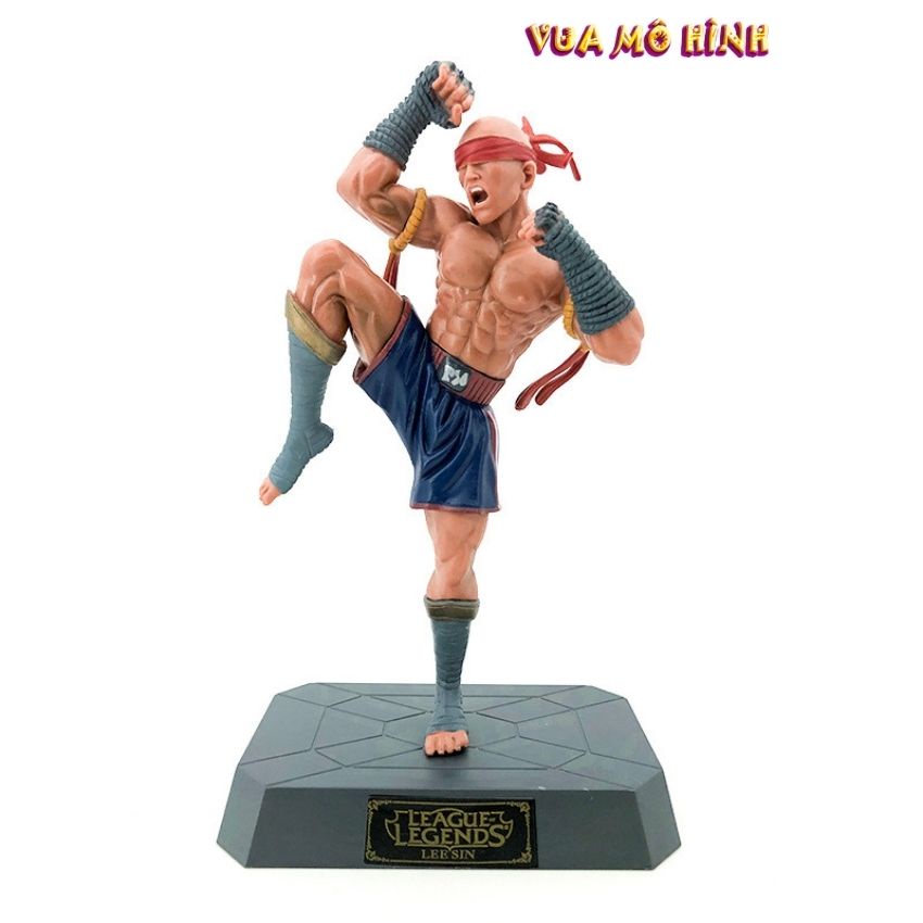 Mô hình Liên minh huyền thoại - Mô hình Leesin quyền thái cao 19cm có chân đế, full BOX