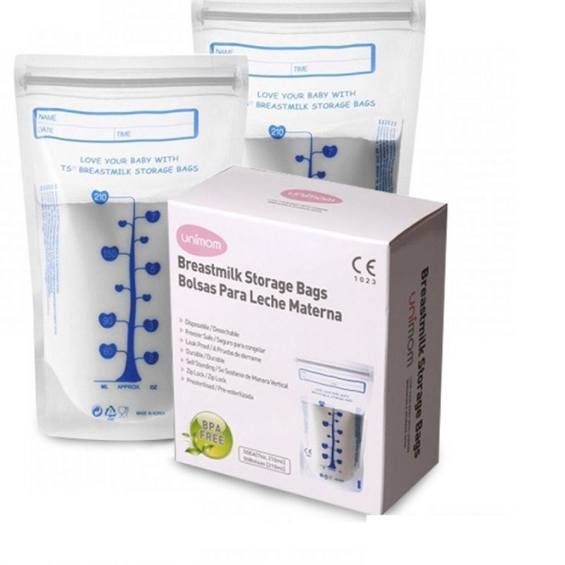 Túi trữ sữa unimom Hàn Quốc, hàng chính hãng, hộp 30 túi/60 túi, an toàn cho bé, tiện lợi cho mẹ