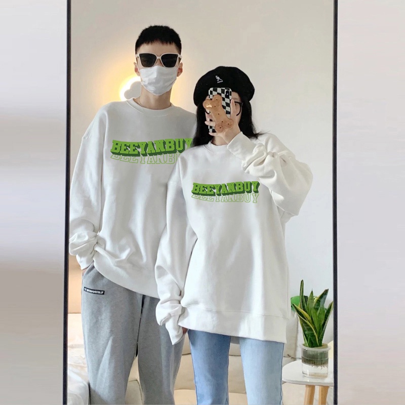 Áo sweater IHKKE dáng rộng phong cách retro Mỹ thời trang
