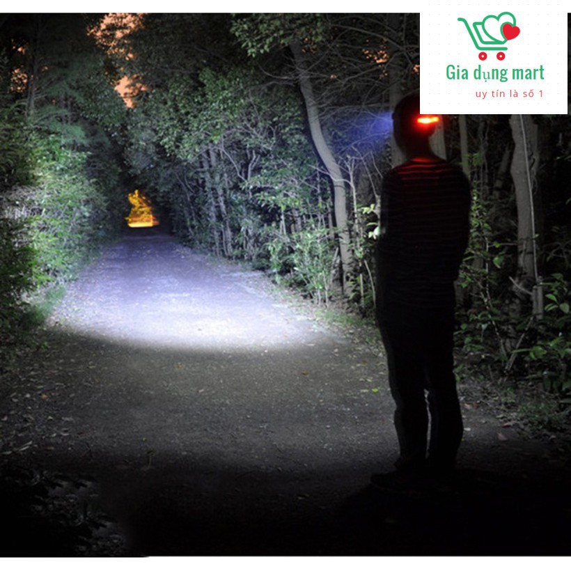 Đèn pin chiếu sáng [ THỌ 100.000 H ] đội đầu 3 bóng