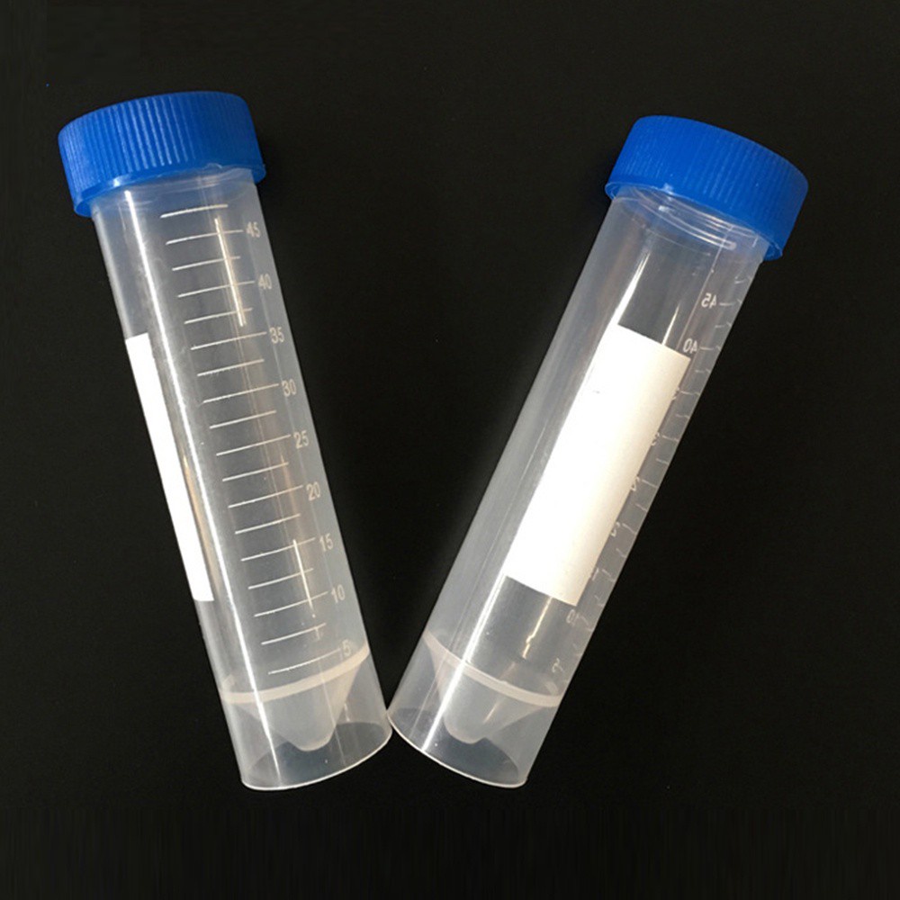 [Hàng mới về] Set 10 ống nhựa đựng dung dịch thí nghiệm dung tích 50ml