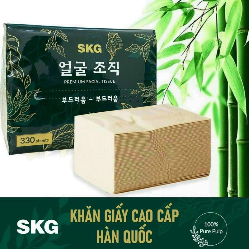 Giấy ăn cao cấp trà xanh hàn quốc thùng 30 gói