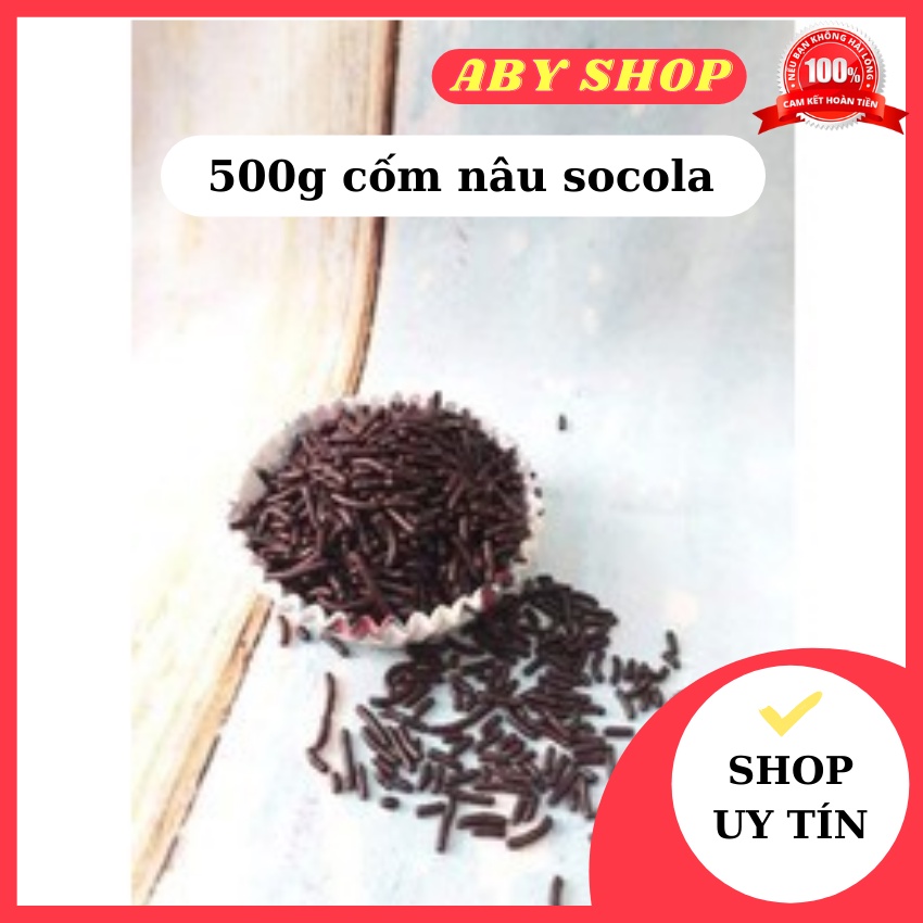 500g cốm nâu socola ⚡ LOẠI NGON ⚡ cốm nâu trang trí bánh kem, bánh gato, thúc uống