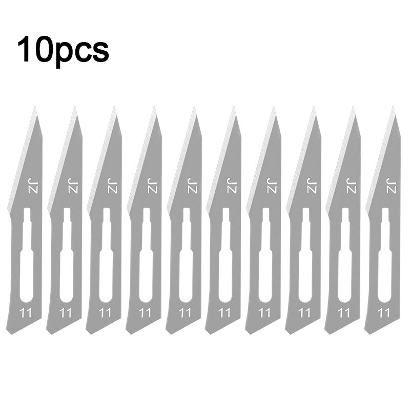 Set 10 lưỡi dao 11# 23# bằng thép carbon dùng phẫu thuật