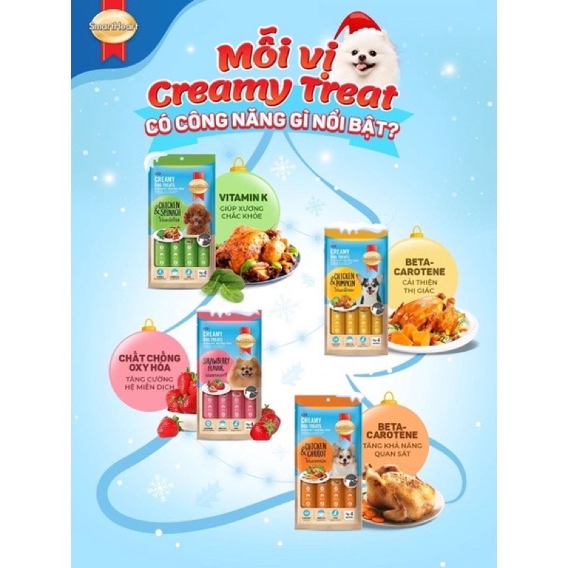 Soup Súp Thưởng Cho Chó Smartheart Creamy Dog Treat
