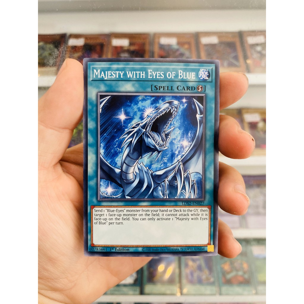 Thẻ Bài YugiOh! Mã LDS2-EN027 - Majesty with Eyes of Blue - Common - 1st Edition