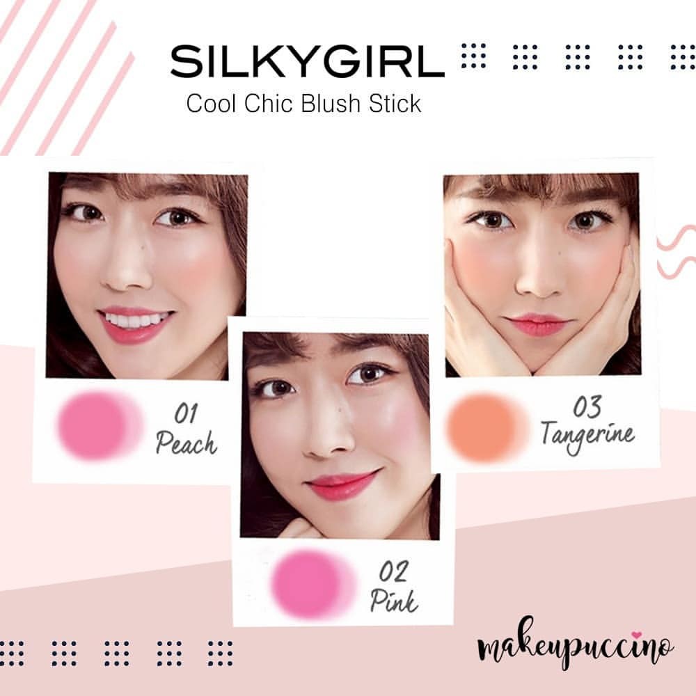 MÁ HỒNG DẠNG THỎI SILKY GIRL COOL CHIC BLUSH STICK 4G CHÍNH HÃNG - 7201