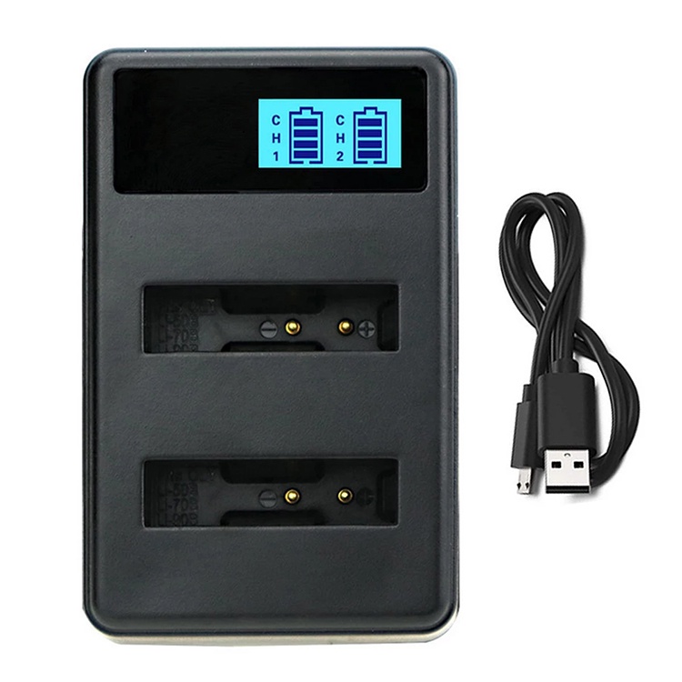 Bộ sạc máy ảnh pin kép Li-50B LI50B li 50B cho OLYMPUS