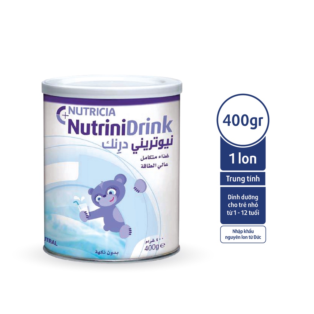 Sữa bột NutriniDrink 400g hương trung tính