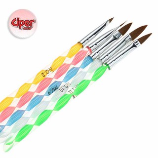 Bộ 5 cọ đắp bột móng tay