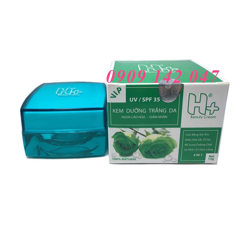 Kem H+ Trắng Da Ngừa Lão Hoá Giảm Nhăn Se Khít Lỗ Chân Lông  4 trong 1 spf35