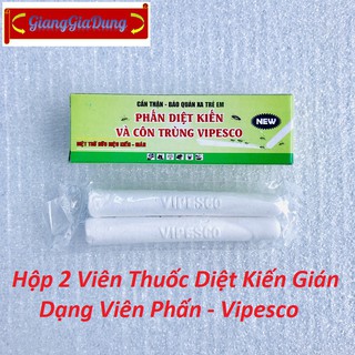 Phấn Diệt Kiến Gián Côn Trùng Vipesco - Hộp 2 Viên