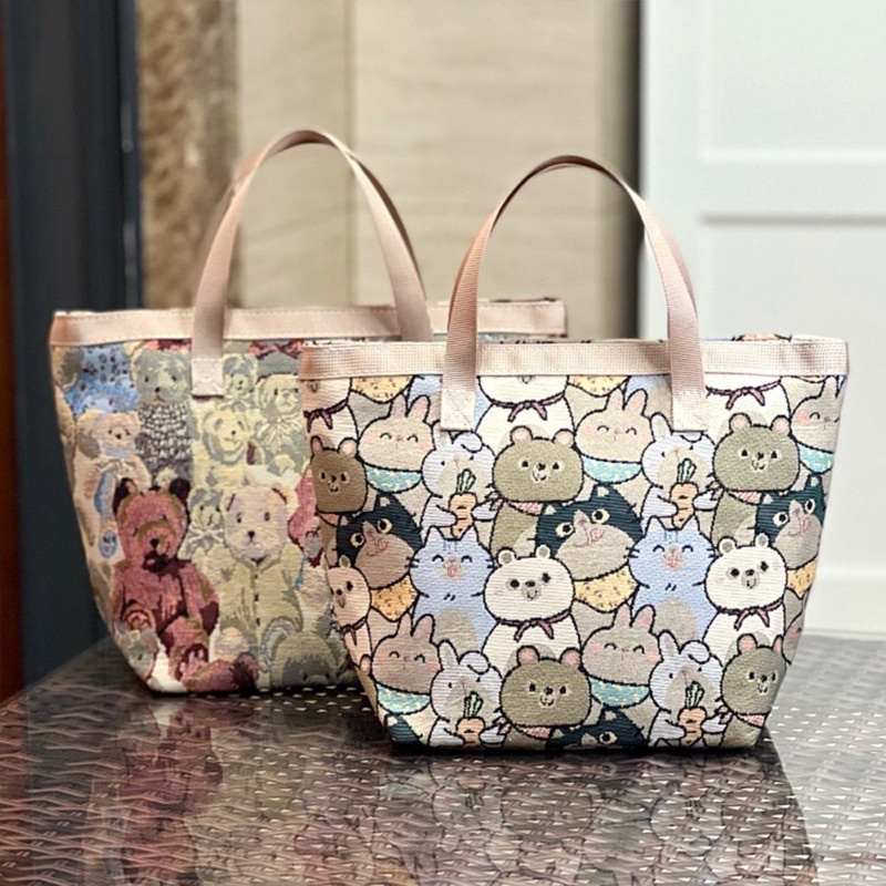 Túi xách thêu hình gấu dễ thương thời trang dành cho nữ đi chơi du lịch đi học